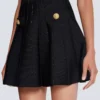 Flared knit skirt with sparkly stripes Flared knit skirt with sparkly stripes