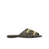 Flat monogram jacquard Anthem sandals