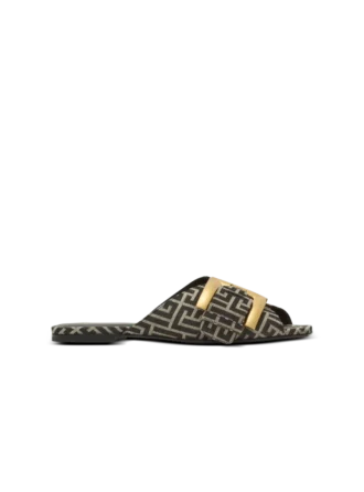 Flat monogram jacquard Anthem sandals