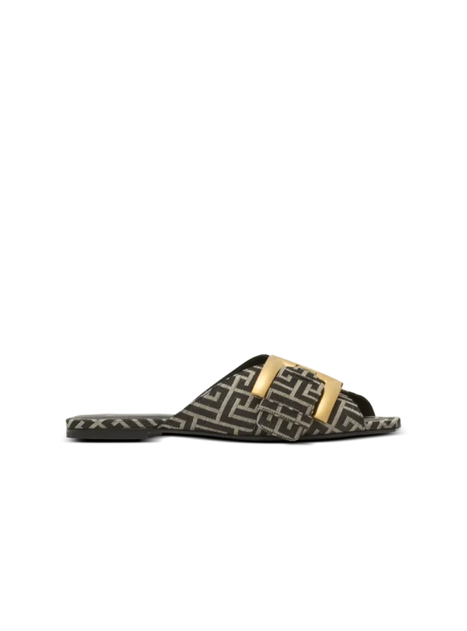 Flat monogram jacquard Anthem sandals