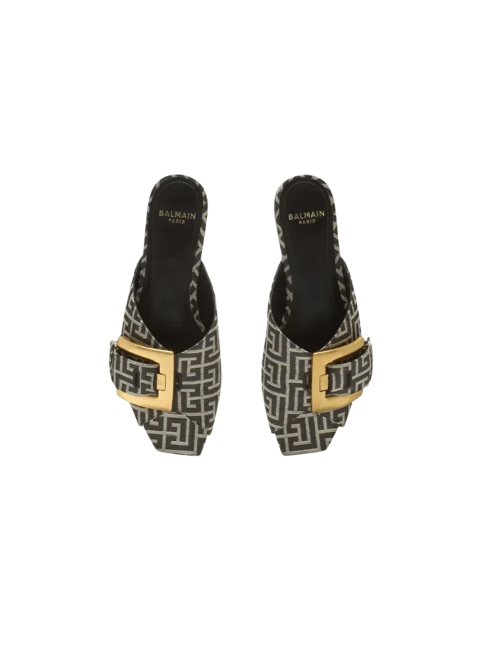 Flat monogram jacquard Anthem sandals