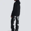 Flocked Balmain Letter hoodie