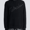 Flocked Balmain Letter hoodie