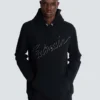 Flocked Balmain Letter hoodie
