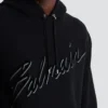 Flocked Balmain Letter hoodie