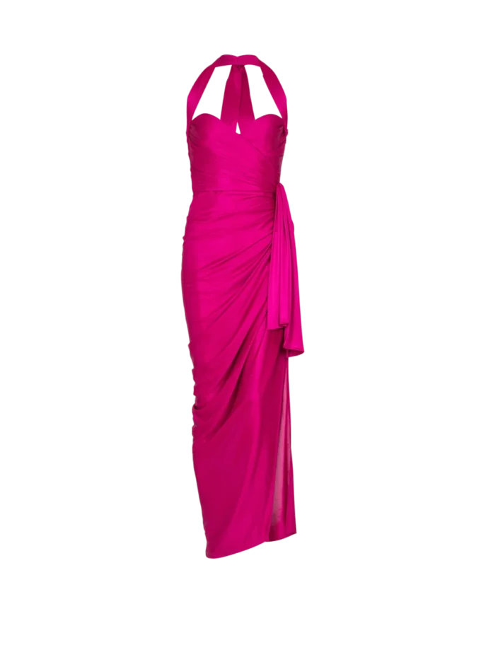 Flowing draped interlock jersey dress Flowing draped interlock jersey dress