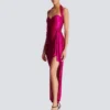 Flowing draped interlock jersey dress Flowing draped interlock jersey dress