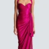 Flowing draped interlock jersey dress Flowing draped interlock jersey dress