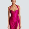 Flowing draped interlock jersey dress Flowing draped interlock jersey dress