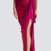 Flowing draped interlock jersey dress Flowing draped interlock jersey dress