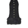 Flowing lace and feather dress Flowing lace and feather dress