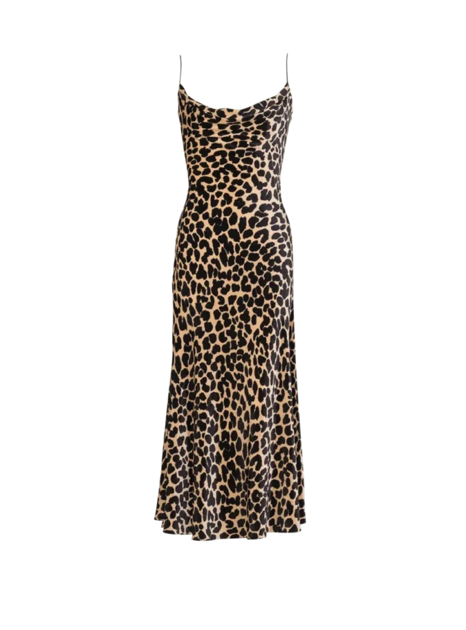 Flowing leopard print velvet dress Flowing leopard print velvet dress