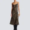 Flowing leopard print velvet dress Flowing leopard print velvet dress