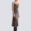 Flowing leopard print velvet dress Flowing leopard print velvet dress