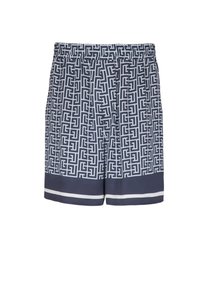 Flowing monogrammed shorts