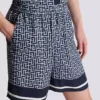 Flowing monogrammed shorts