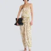Flowing printed jumpsuit with Balmain Chains pattern Flowing printed jumpsuit with Balmain Chains pattern