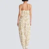 Flowing printed jumpsuit with Balmain Chains pattern Flowing printed jumpsuit with Balmain Chains pattern