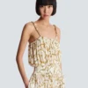 Flowing printed jumpsuit with Balmain Chains pattern Flowing printed jumpsuit with Balmain Chains pattern
