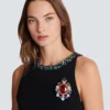 Gems crystal brooch