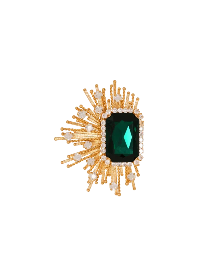 Gems rhinestone and crystal brooch