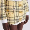 Glitter tweed mini skirt