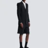 Grain de poudre blazer with satin lapels
