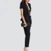 Grain de poudre jacket with belt detail Grain de poudre jacket with belt detail