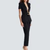 Grain de poudre jacket with belt detail Grain de poudre jacket with belt detail