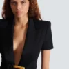Grain de poudre jacket with belt detail Grain de poudre jacket with belt detail