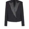Grain de poudre jacket with crystals