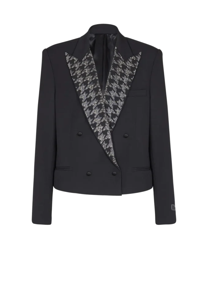 Grain de poudre jacket with crystals
