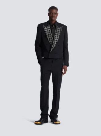 Grain de poudre jacket with crystals
