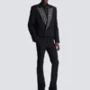 Grain de poudre jacket with crystals