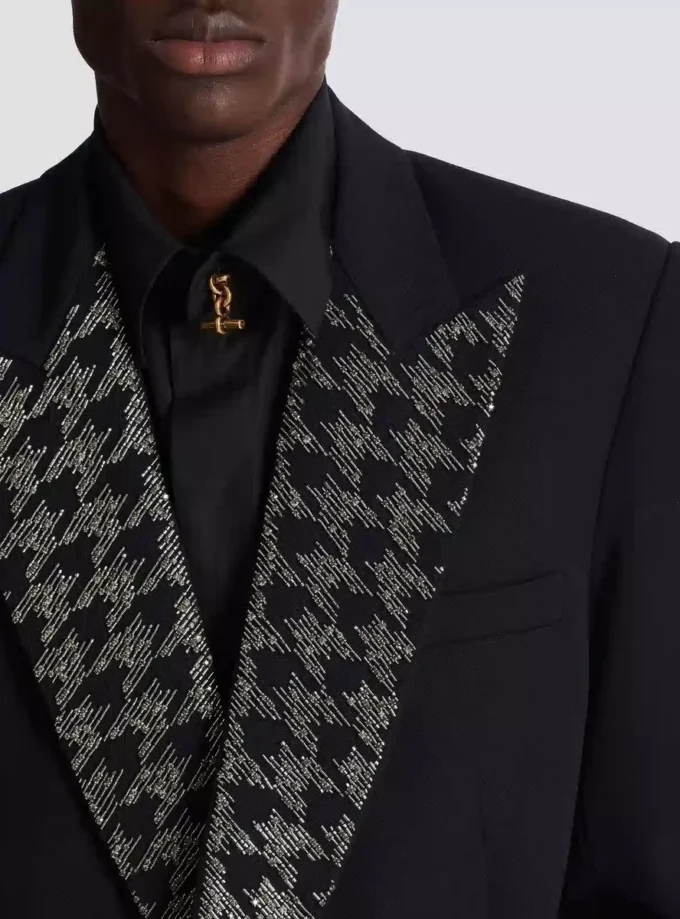 Grain de poudre jacket with crystals