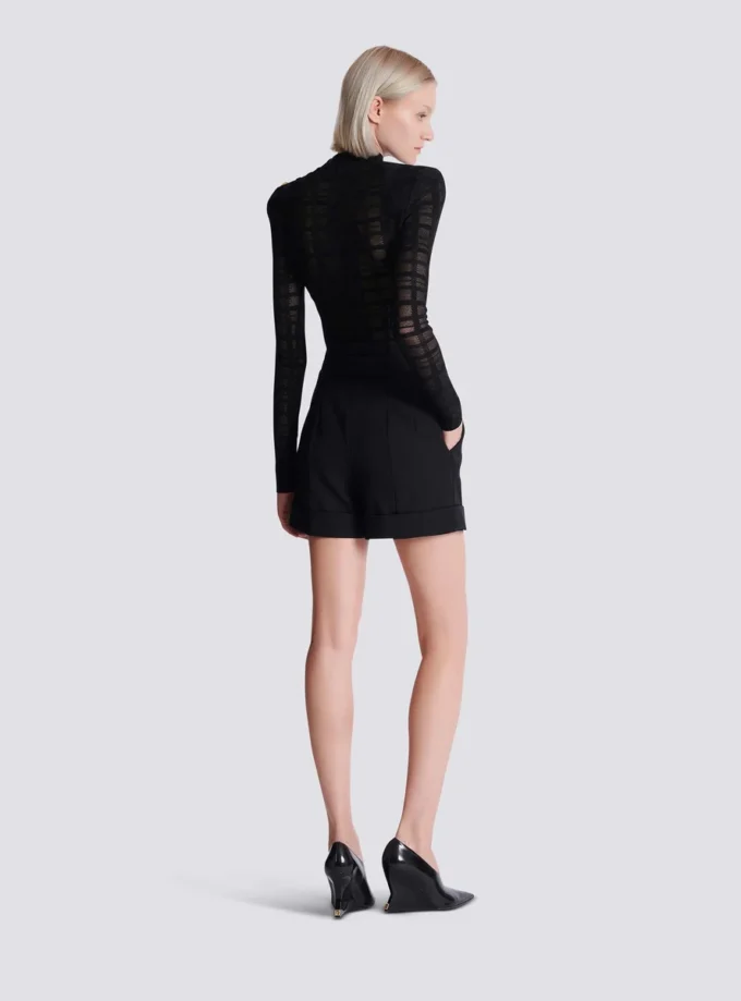 Grain de poudre shorts with belt