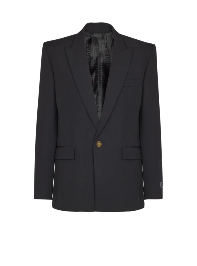Grain de poudre wool 1-button jacket