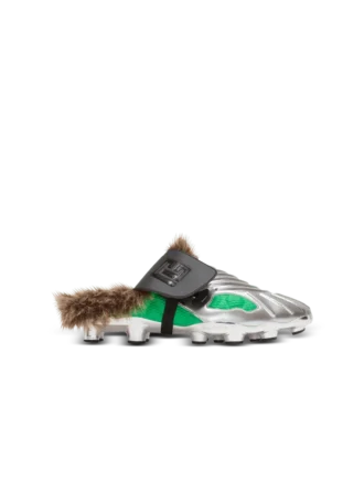 Half Time faux fur-lined mules with technical fabrics Half Time faux fur-lined mules with technical fabrics