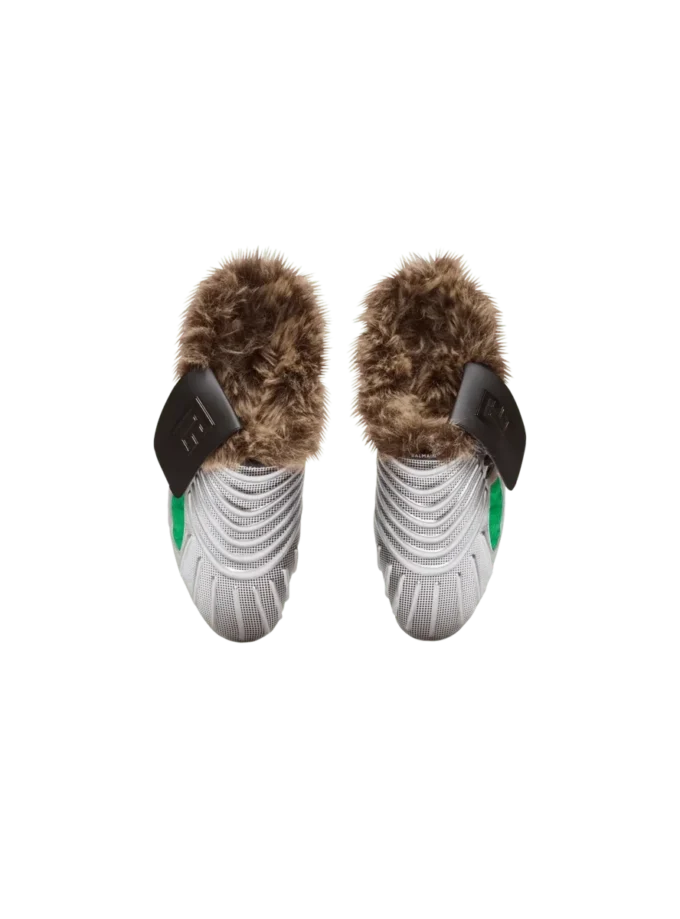Half Time faux fur-lined mules with technical fabrics Half Time faux fur-lined mules with technical fabrics