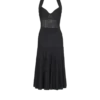 Halterneck pleated knit midi dress Halterneck pleated knit midi dress