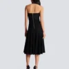 Halterneck pleated knit midi dress Halterneck pleated knit midi dress