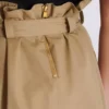 High-waisted gabardine skirt