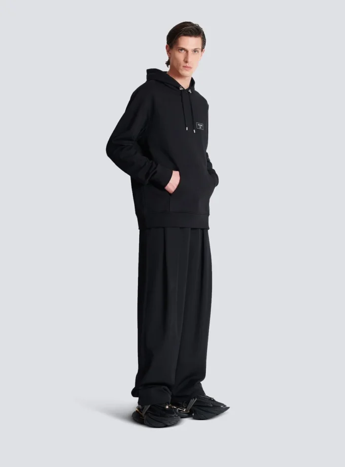 Hoodie with Balmain Couture label