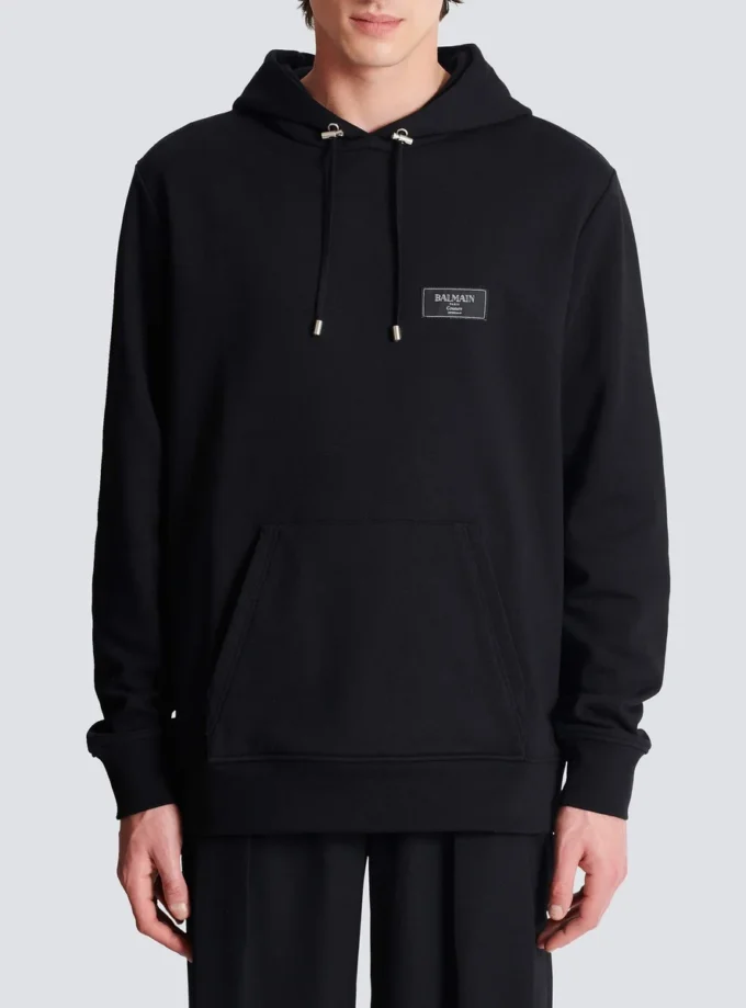 Hoodie with Balmain Couture label