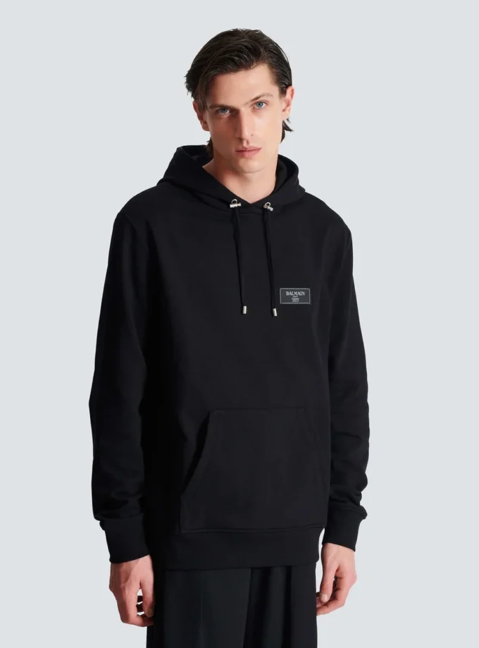 Hoodie with Balmain Couture label