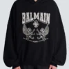 Hoodie with crystal embroidery