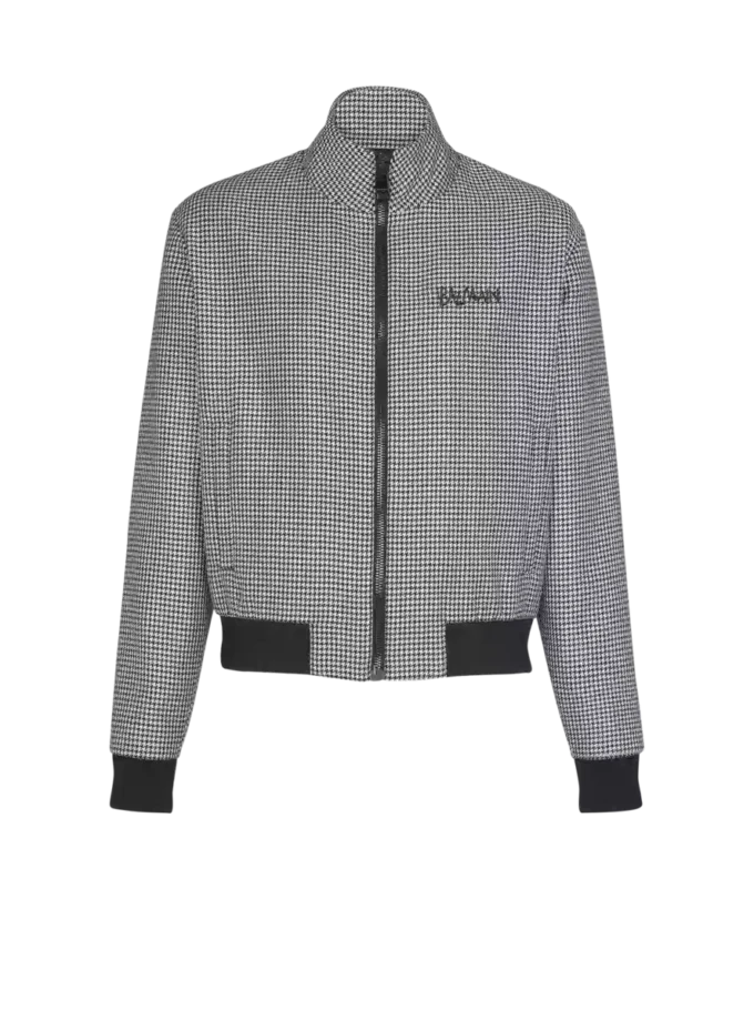 Houndstooth wool jacket Houndstooth wool jacket
