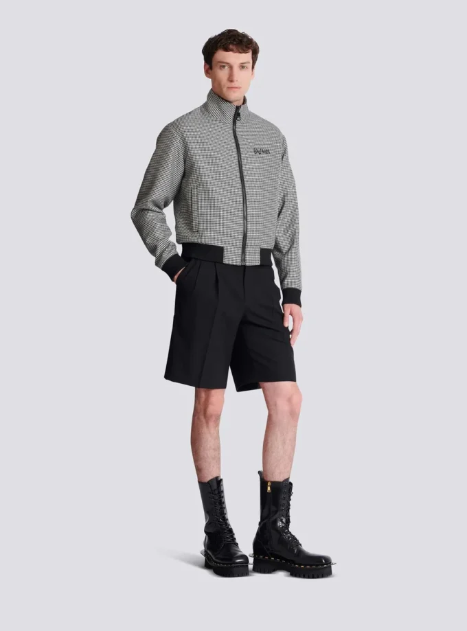 Houndstooth wool jacket Houndstooth wool jacket