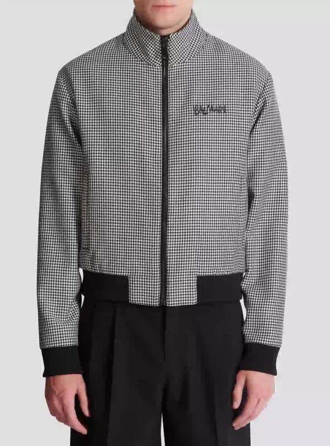 Houndstooth wool jacket Houndstooth wool jacket