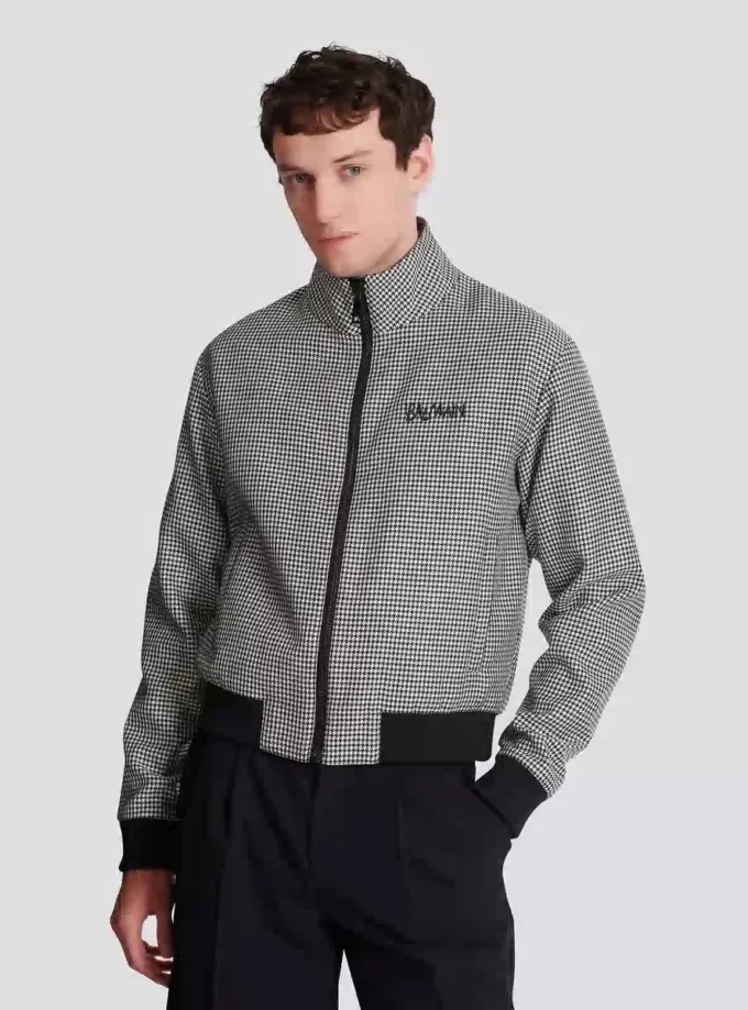 Houndstooth wool jacket Houndstooth wool jacket